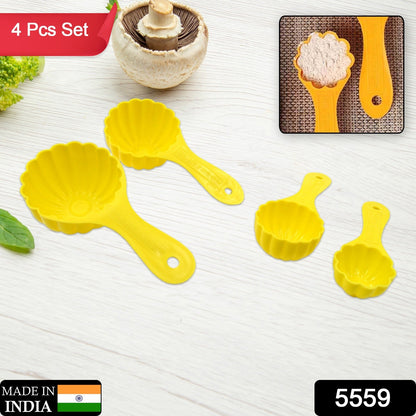 Plastic Kitchen Tool Mould / Ladoo Mould Spoon Ladoo Making Spoon Set for Kitchen Multipurpose, Plastic Ladoo Mold For Making Different Variety of Ladoo (4 Pcs Set) - Discount Karo