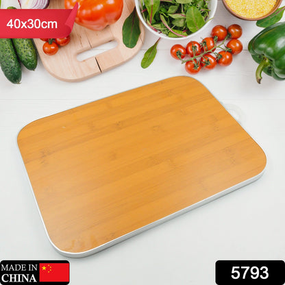 Wooden Chopping Board Big Size Kitchen Chopping Board Household Cutting Board Knife Board Vegetable Cutting and Fruit Multi-purpose Steel Vs Wooden Sticky Board Cutting board For Kitchen Use - Discount Karo