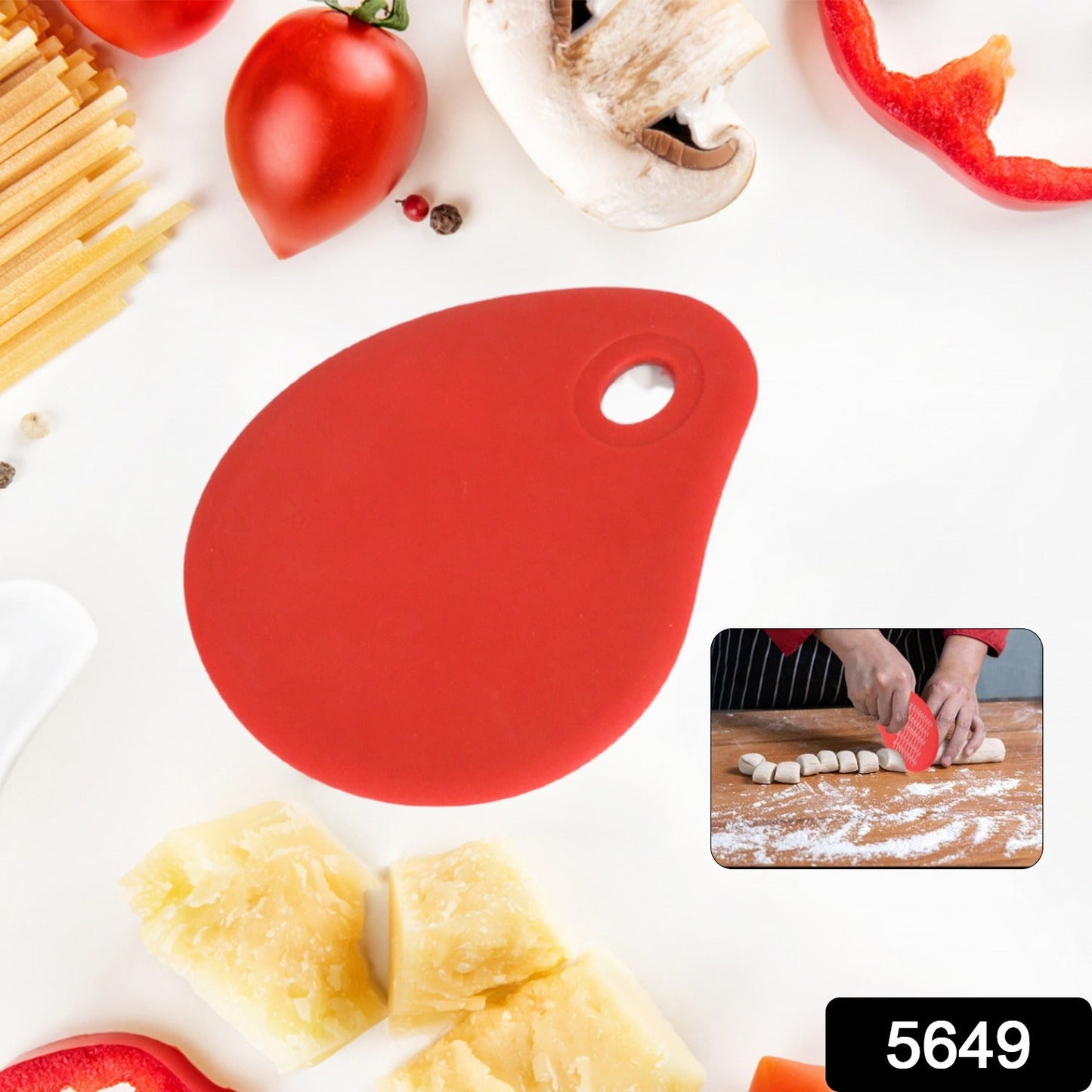 Silicone Cream Scraper Bread Cake Pastry Dough Slicer Hanging Cafe Kitchen Multi-Purpose Smooth Spatula Baking  (1 Pc) - Discount Karo