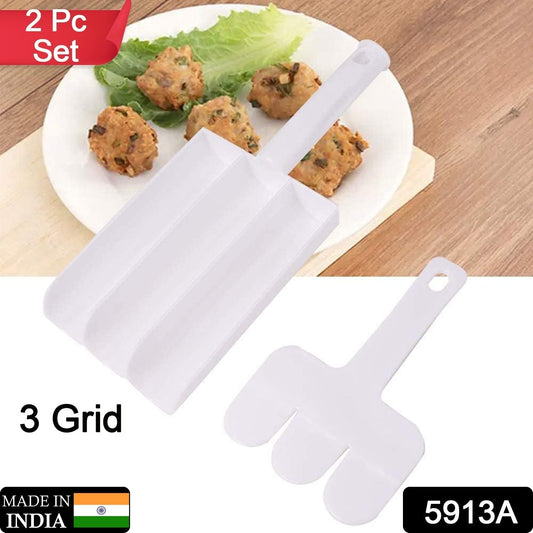 Small Multifunction Fritters Maker - Creative Fritters Scoop Multi-Function Ball Maker | Portable Maker for Making Cake Balls, Ice Cream Spoon, Doughnut, Hand Cutting Scoop(2pc Set) - Discount Karo