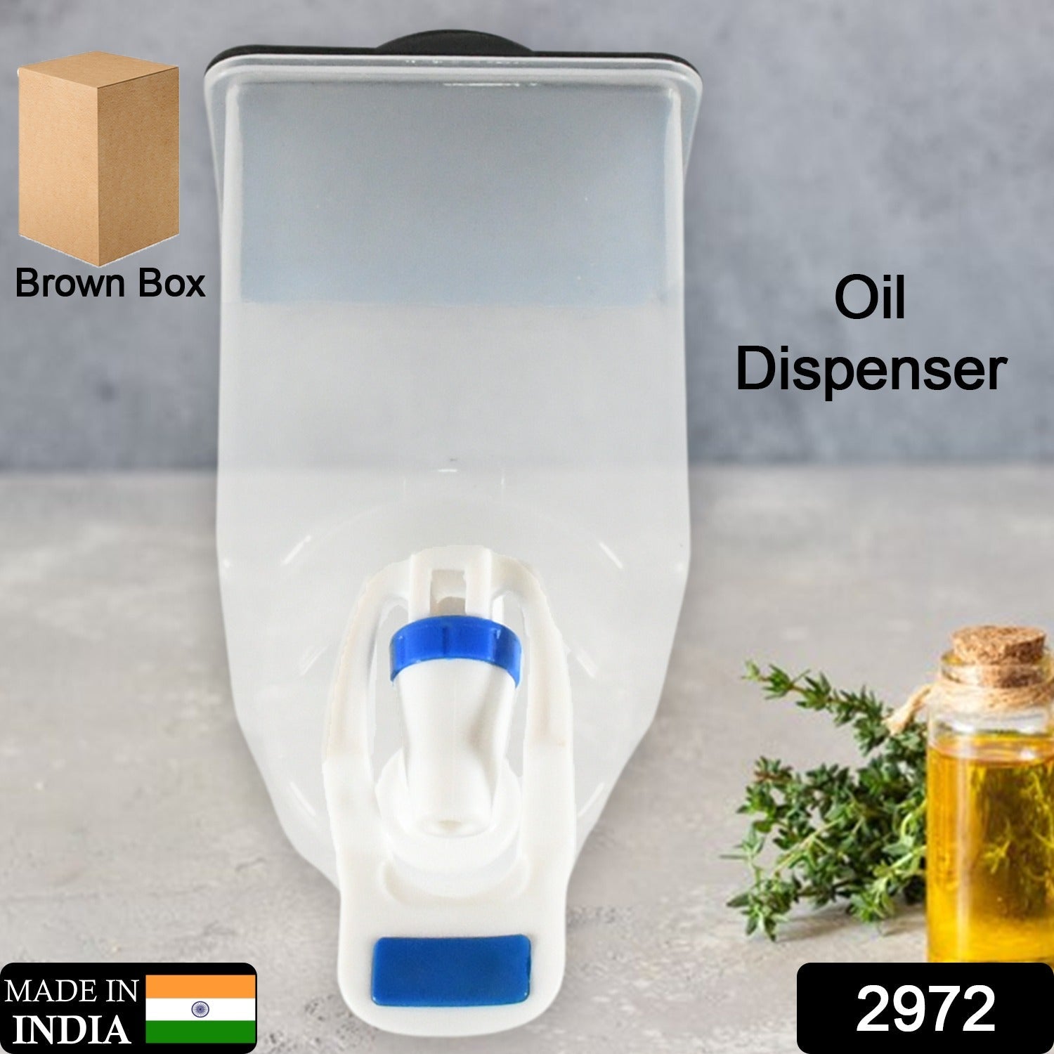 Wall Mounted Oil Dispenser Bottle (1100ml Approx) - Discount Karo