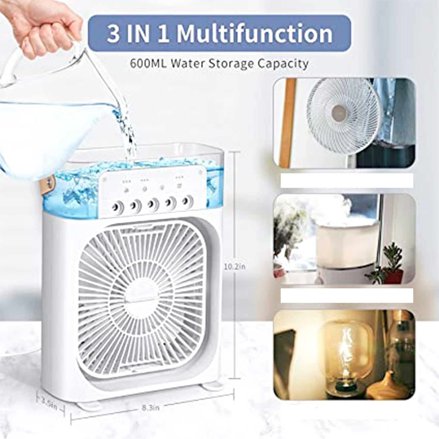 1469 Portable Air Conditioner Fan Personal Air Cooler Desk Cooling Fan 