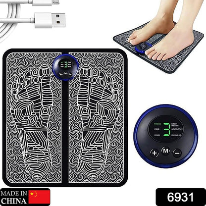 EMS Foot Massager, Electric Feet Massager, Deep Kneading Circulation Foot Booster for Feet and Legs Muscle Stimulator, Folding Portable Electric Massage Machine (Mix Design) - Discount Karo