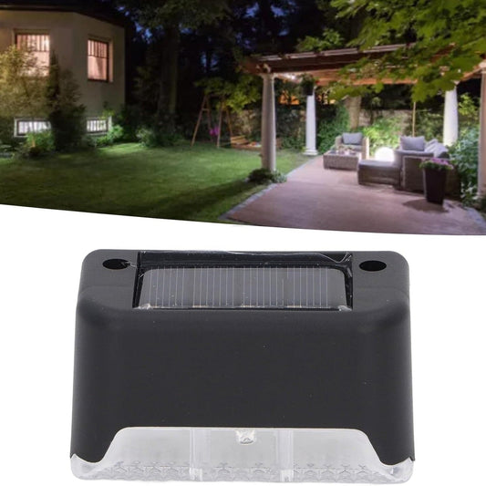 Solar Decorative Lights, Waterproof Durable Garden Atmosphere Lights Stair Lights Railing Lights Step Steps Lights for Outdoor Patio Courtyard Stair Step Fence Patio Stairs,Yard, Garden Pathway ( 4 Pc Set) - Discount Karo