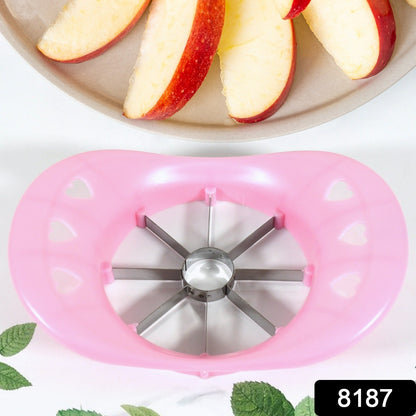 Multi Purpose Fruit Slicer Apple Cutter Regular With 8 Stainless Steel Blades Apple Slicer (1 Pc) - Discount Karo