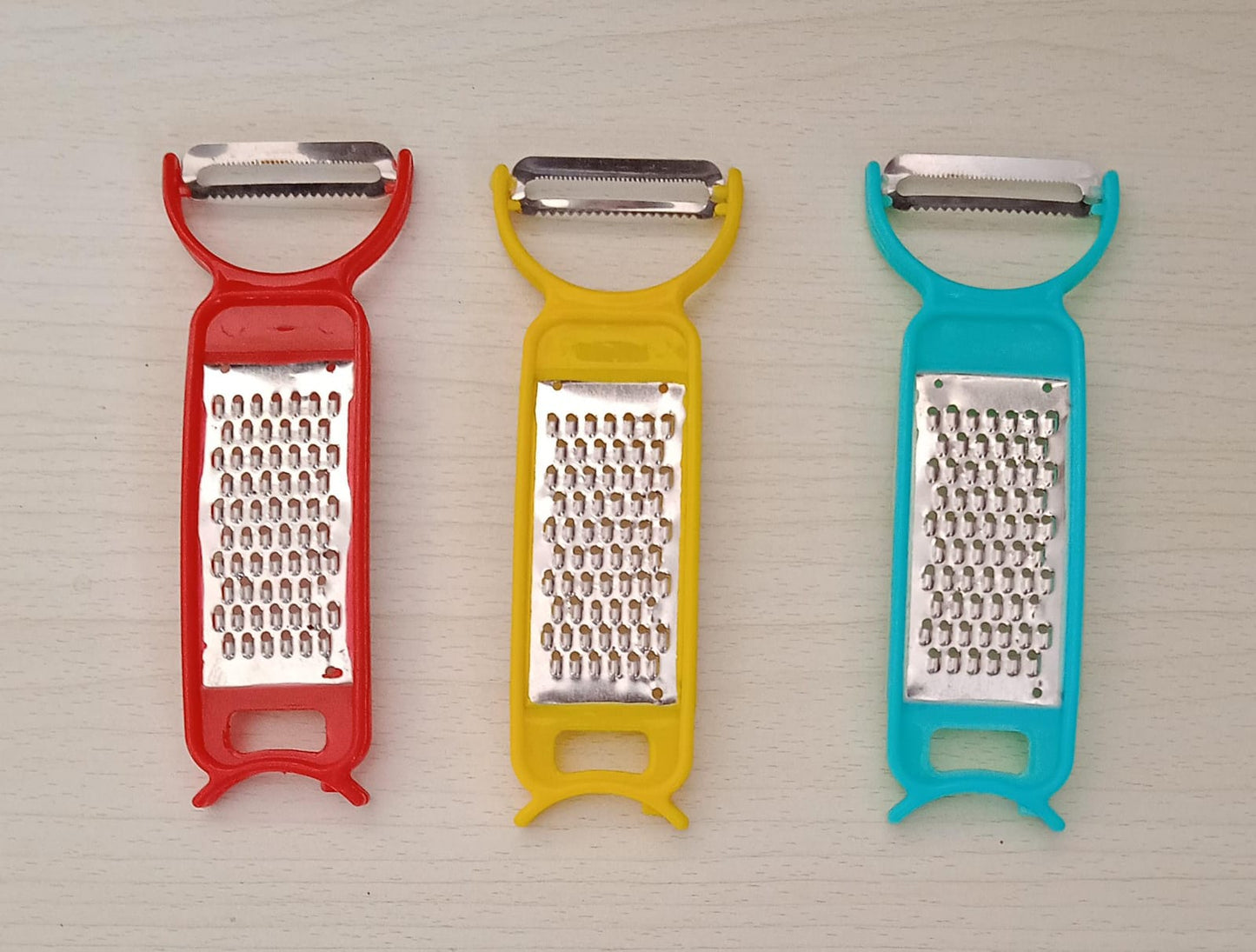 Kitchen 3 in 1 Multi Purpose Vegetable Peeler Grater Cutter for Food Preparation Kitchen 3 in 1 Multi Purpose Vegetable Peeler Grater Cutter for Food Preparation (12 Pc Set) - Discount Karo