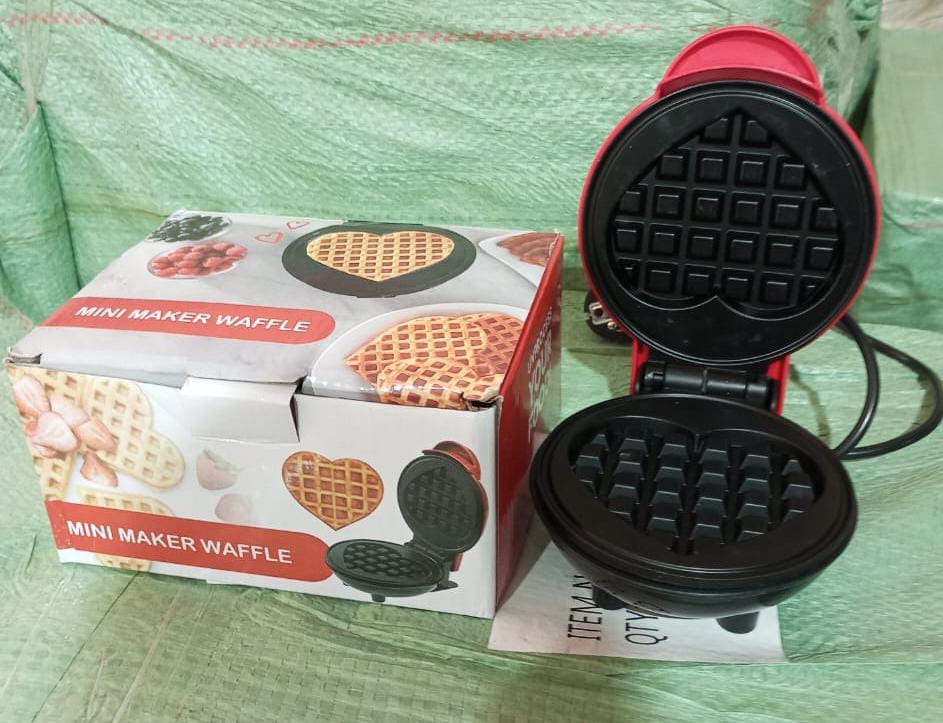 Mini Waffle Maker Machine Waffle Iron Home Appliances Kitchen Gift Easy To Clean, On-Stick Surfaces, Perfect Breakfast, Dessert, Sandwich, Pan Cakes, Paninis / Other Snacks Machine - Discount Karo