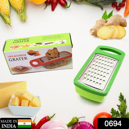 Cheese Grater / Slicer / Chopper With Stainless Steel Blades - Discount Karo