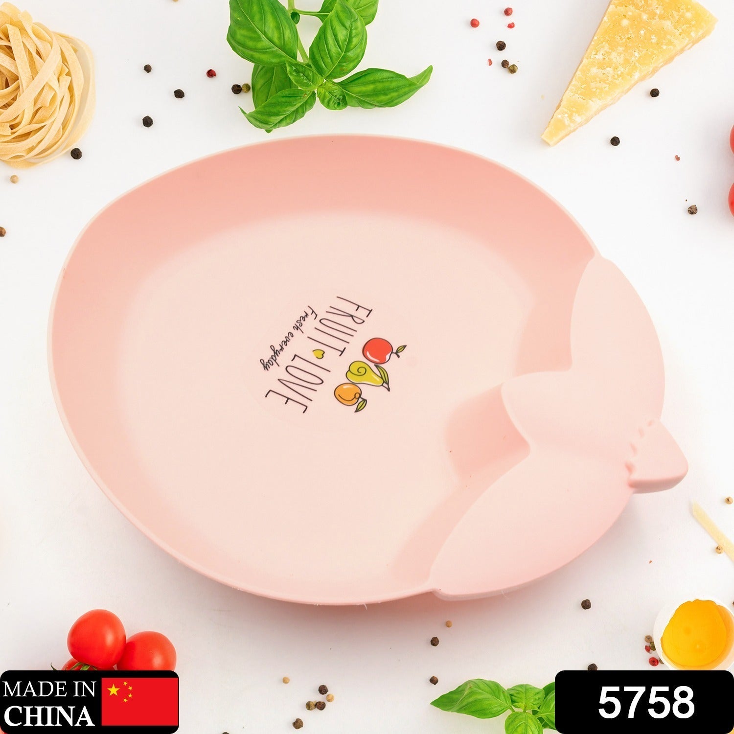 Strawberry Shape Plate Dish Snacks / Nuts / Desserts Plates for Kids, BPA Free, Children’s Food Plate, Kids Bowl, Serving Platters Food Tray Decorative Serving Trays for Candy Fruits Dessert Fruit Plate, Baby Cartoon Pie Bowl Plate, Tableware (1 Pc) - Discount Karo