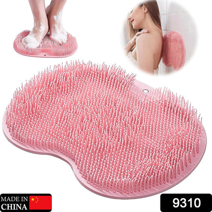 Silicone Bath Massage Cushion with Suction Cup, Shower Foot Scubber Brush Foot Bath Mat Scrubber, Anti-Slip Exfoliating Dead Skin Massage Pad Lazy Wash Feet Bathroom Mat