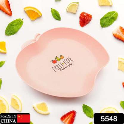 Apple Shape Plate Dish Snacks / Nuts / Desserts Plates for Kids, BPA Free, Children’s Food Plate, Kids Bowl, Serving Platters Food Tray Decorative Serving Trays for Candy Fruits Dessert Fruit Plate, Baby Cartoon Pie Bowl Plate, Tableware (1 Pc) - Discount Karo