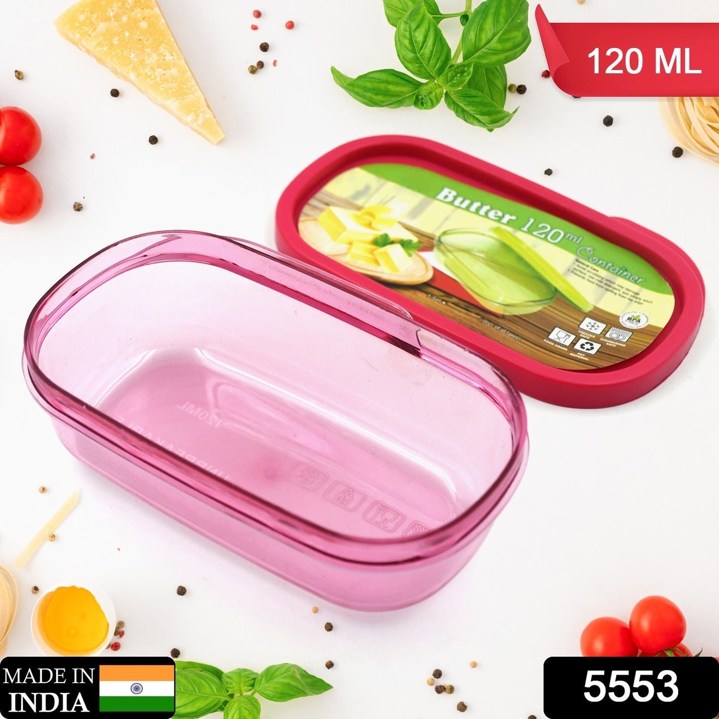 Butter Container, PP Butter Storage Box Easy to Take Portable Large Capacity for Kitchen for Home for Cheese for Butter (120 ML) - Discount Karo