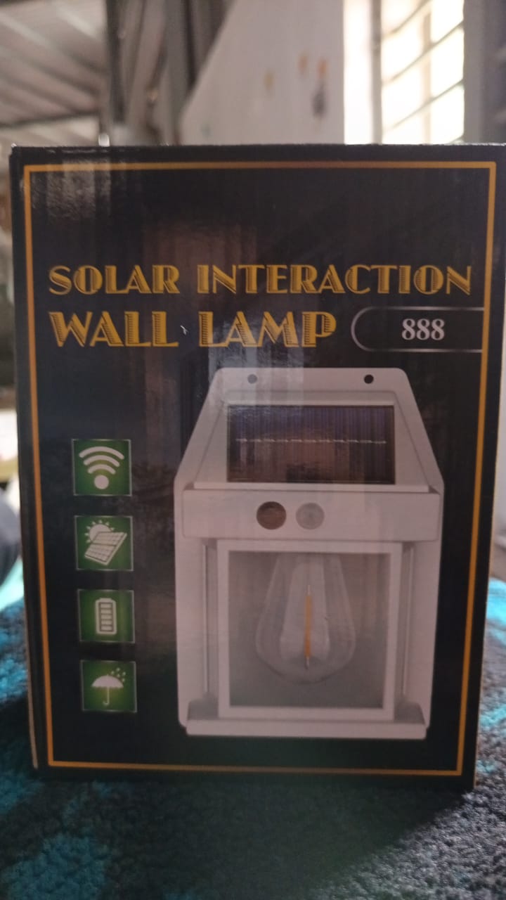 Solar Wall Lights / Lamp Outdoor, Wireless Dusk to Dawn Porch Lights Fixture, Solar Wall Lantern with 3 Modes & Motion Sensor, Waterproof Exterior Lighting with Clear Panel (1 Pc ) - Discount Karo