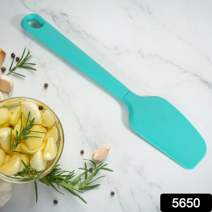 Silicone Jar or Can Spatula: Platinum Spatulas Silicone Heat Resistant, Long Scraper For Jars & Blender - Discount Karo