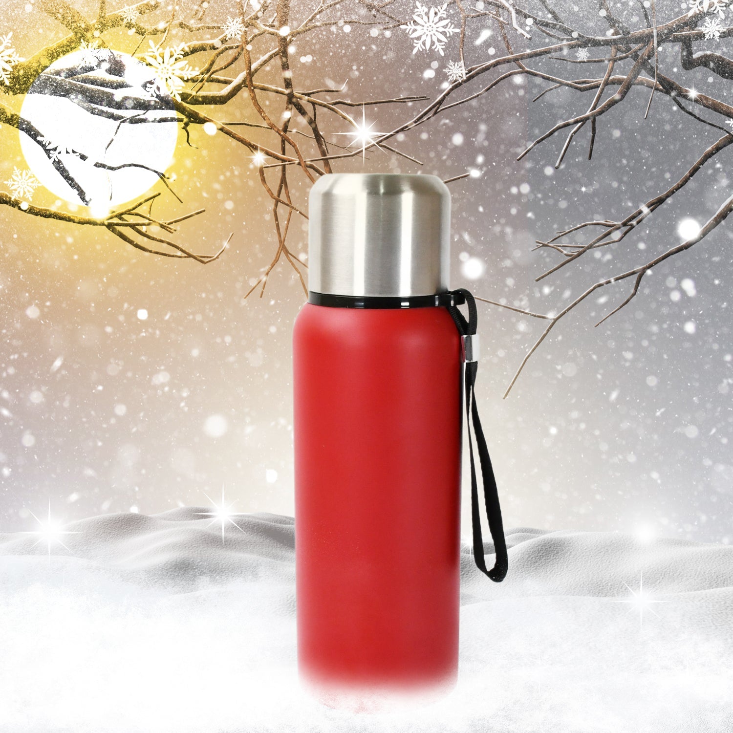 Stainless Steel Water Bottle, Fridge Water Bottle, Stainless Steel Water Bottle Leak Proof, Rust Proof, Cold & Hot Thermos steel Bottle| Leak Proof | Office Bottle | Gym | Home | Kitchen | Hiking | Trekking | Travel Bottle (Approx 600ML) - Discount Karo