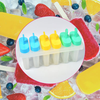 Ice Candy Maker Upgrade Popsicle Molds Sets 6 Ice Pop Makers Reusable Ice Lolly Cream Mold Home-Made Popsicles Mould with Stick - Discount Karo