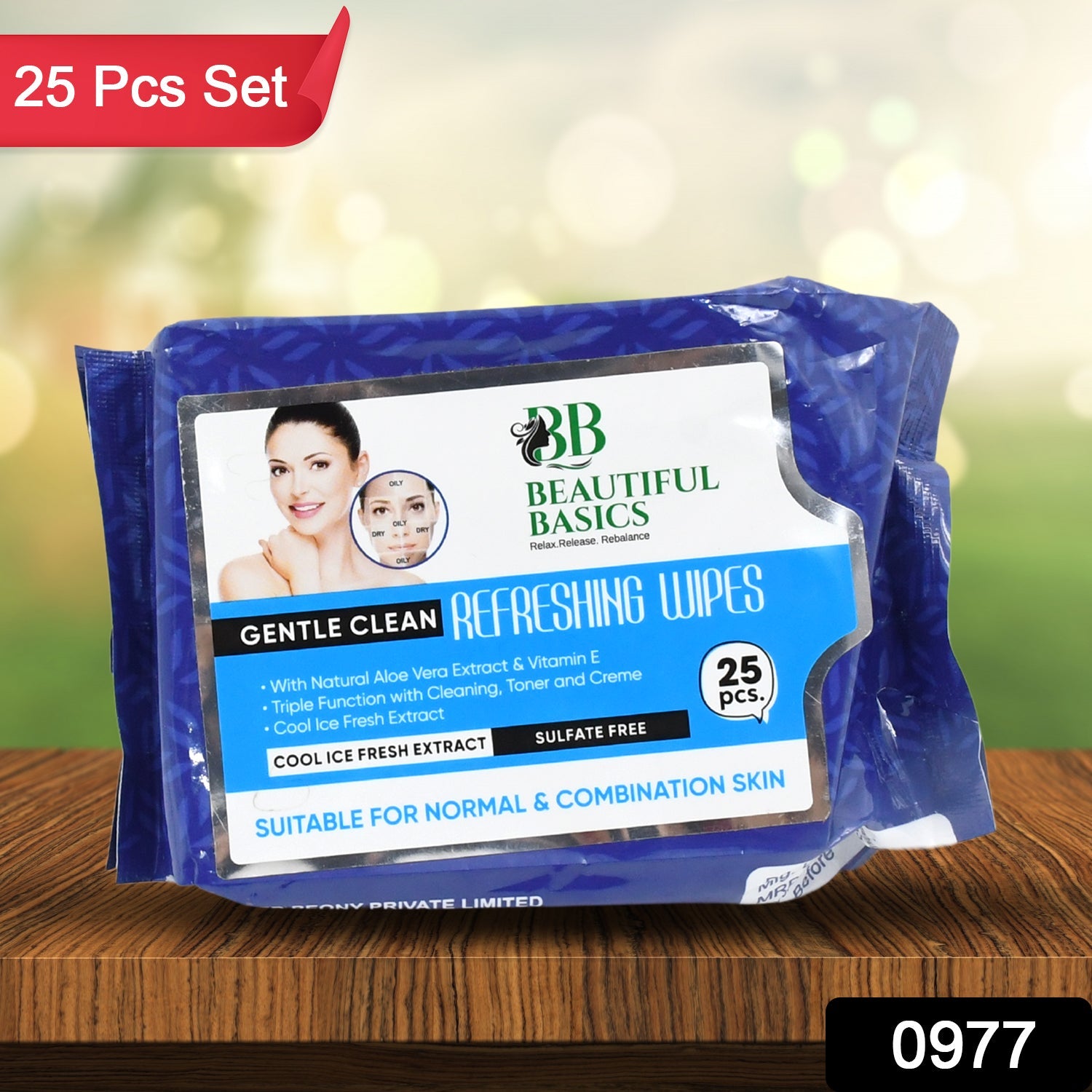 Refreshing Wet Wipes for Face | Facial Cleansing | Refreshing & Skin Hydration| Soothing for skin | pH Balance & Alcohol Free | Nourishing with Fruit extract | 25 Wipes - Discount Karo