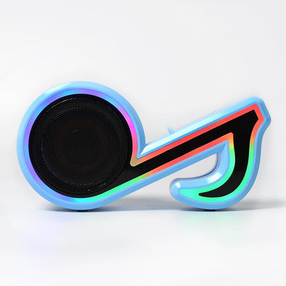 Mini Portable Music Note Shape Speaker Subwoofer Colorful Musical Note LED Lighting Sound For Creatives Gift Computer Phone Sound Equipment Bluetooth speaker (Media Player)