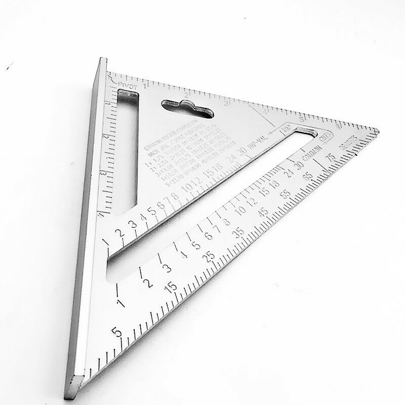 7420  Light Weight Double Side Scale Triangle Measurement Hand Tool 