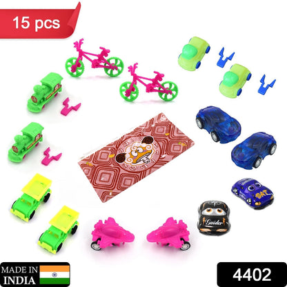 Toys for Kids Friction Powered Vehicle Toy for Baby Push & Go Toys Combo Set for Boys & Girls ( Pack of 15) - Discount Karo