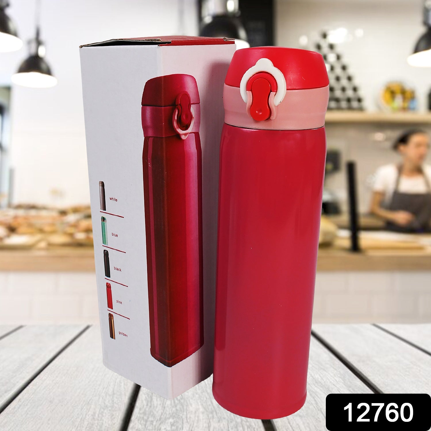 Stainless Steel Water Bottle Leak Proof, Rust Proof, Hot & Cold Drinks, Gym Sipper BPA Free Food Grade Quality, Steel fridge Bottle For office / Gym / School (350 ML Approx) - Discount Karo