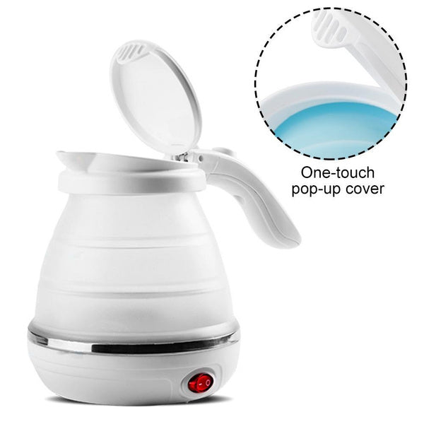 Silicone Foldable Collapsible Electric Water Kettle Camping Boiler - Discount Karo