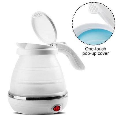 Silicone Foldable Collapsible Electric Water Kettle Camping Boiler - Discount Karo